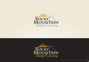Rocky Mountain Quality Embroidery logo design