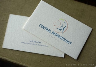 Central Dermatology Center logo design
