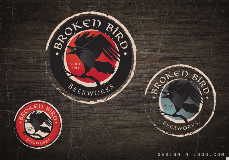 Broken Bird Beerworks logo design