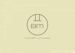 BM Concept Kitchens logo design